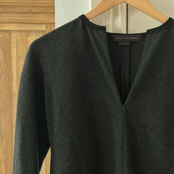 MARIE SAINT PIERRE small 1/2 zip long sleeve top - Picture 3 of 9